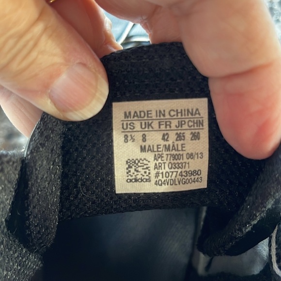 2013 Adidas Mad Basketball Shoes Sz 8.5 Mens Black,‎ gray & White. Worn on court - Picture 7 of 16